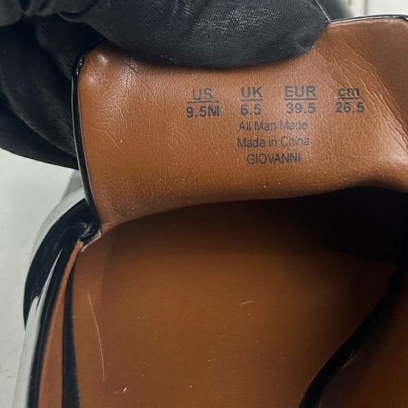 Franco Sarto Black Patent Pointed-Toe Low Heel Leather Loafers Women’s Size 9.5M - Picture 8 of 12